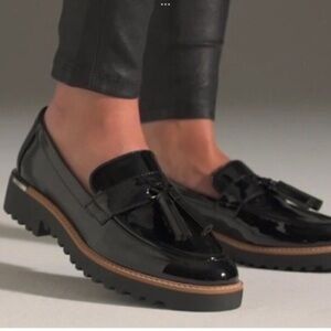 Franco Sarto “Carolynn” Black Tassel Loafers Size 8 EUC!